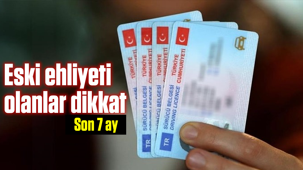 Eski ehliyeti olanlar dikkat Son 7 ay Aydın Ses Gazetesi En Güncel