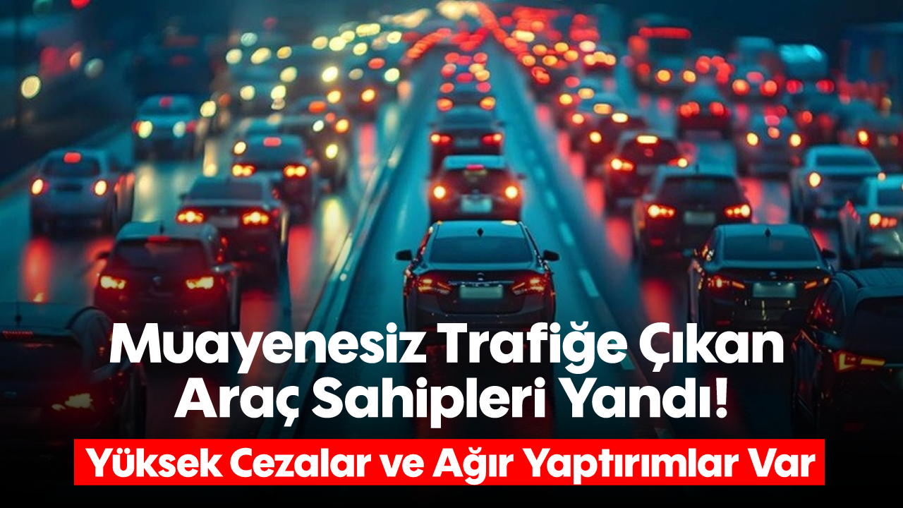 Muayenesiz Trafiğe Çıkan Araç Sahipleri Yandı! Yüksek Cezalar ve Ağır Yaptırımlar Var