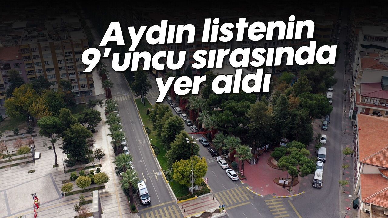 Aydın listenin 9'uncu sırasında yer aldı