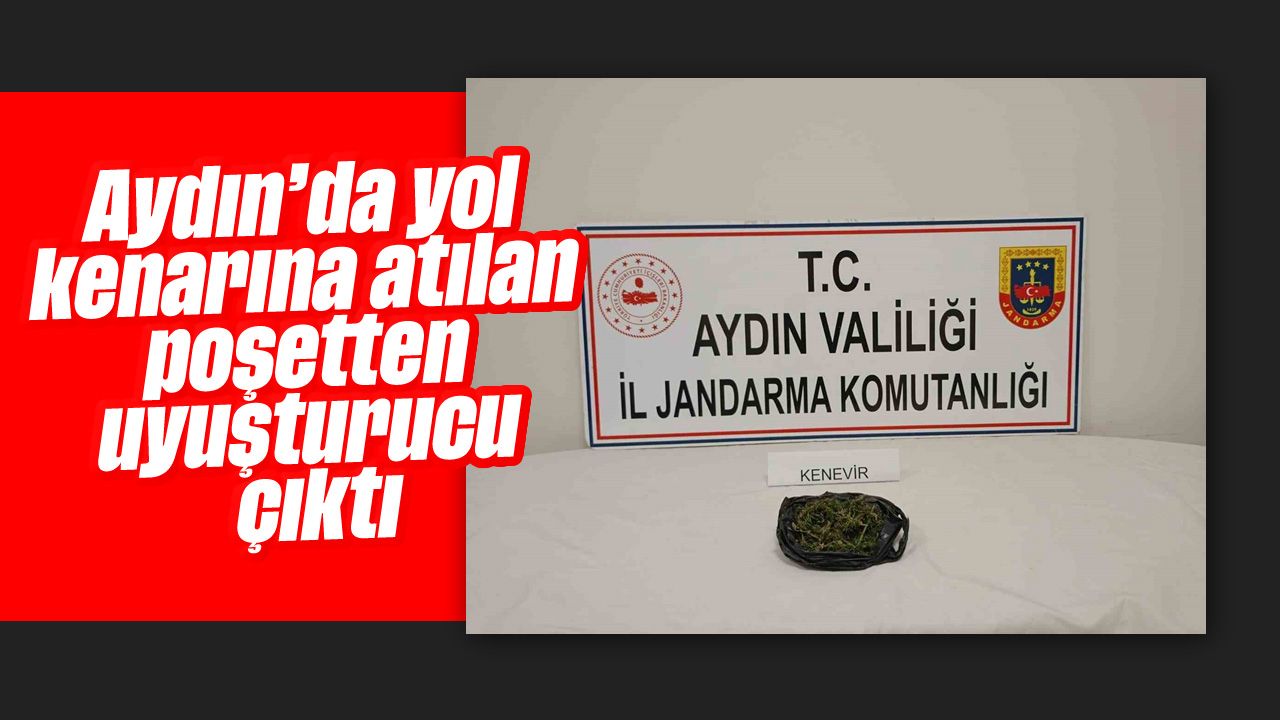 Aydın’da yol kenarına atılan poşetten uyuşturucu çıktı