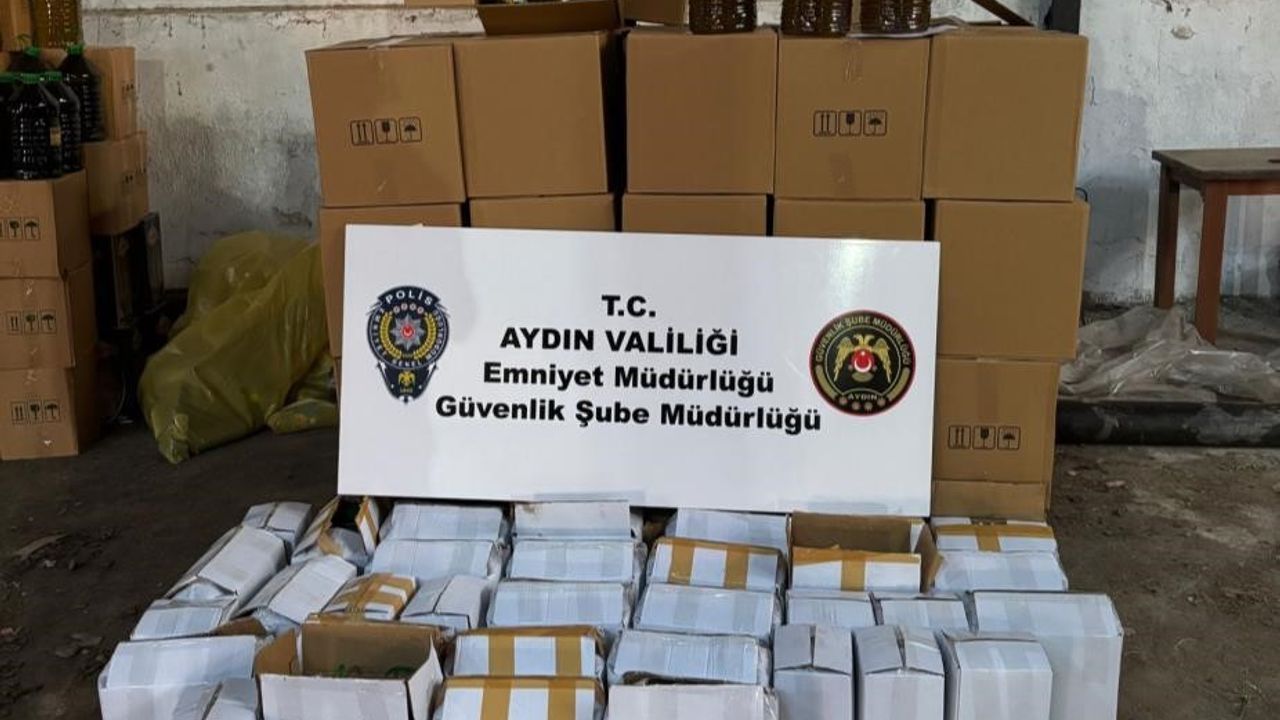 Aydın'da kargo aracında bin 600 litre tağşiş yağ yakalandı