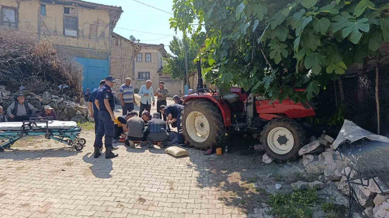 Traktörden düşen sürücü hayatını kaybetti