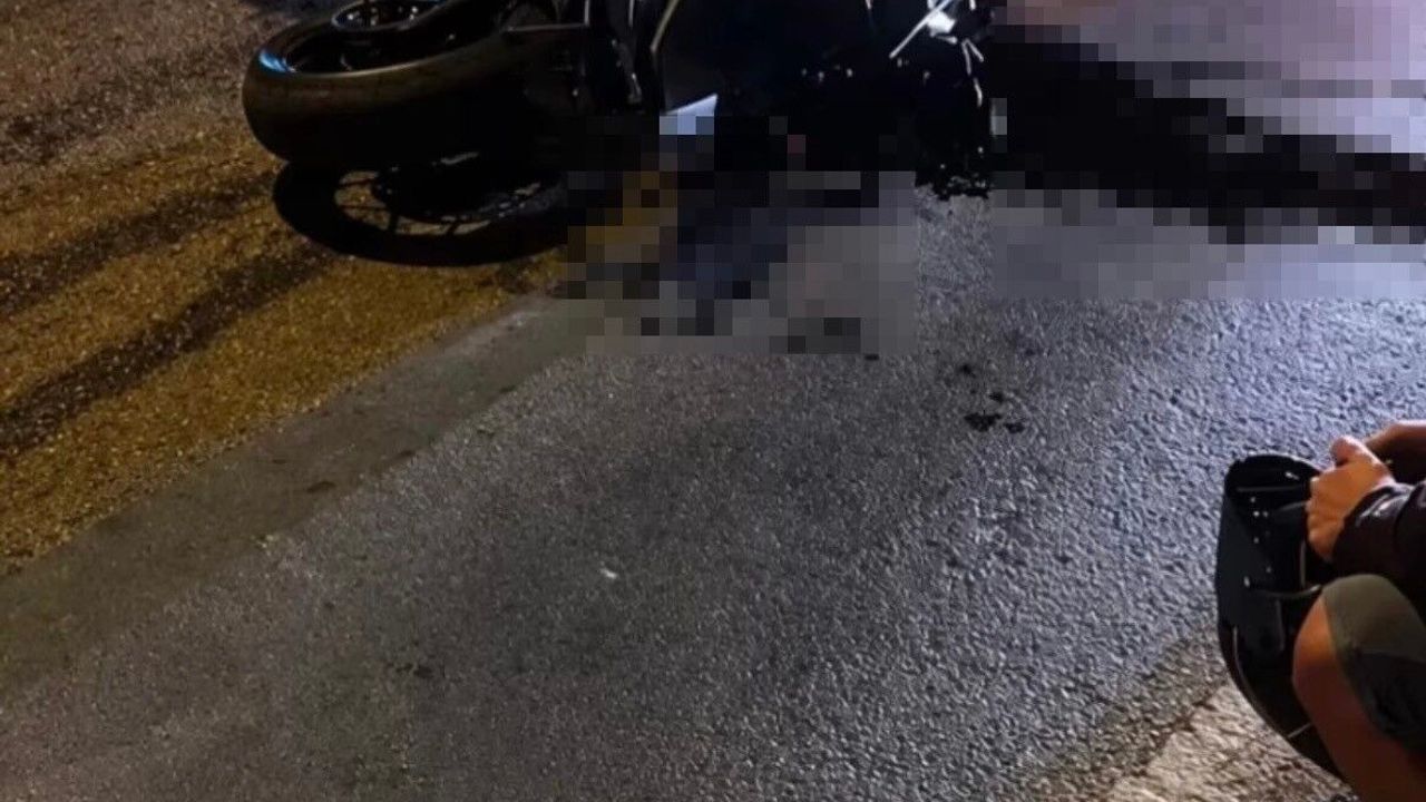 Motosiklet kontrolden çıktı, sürücü öldü