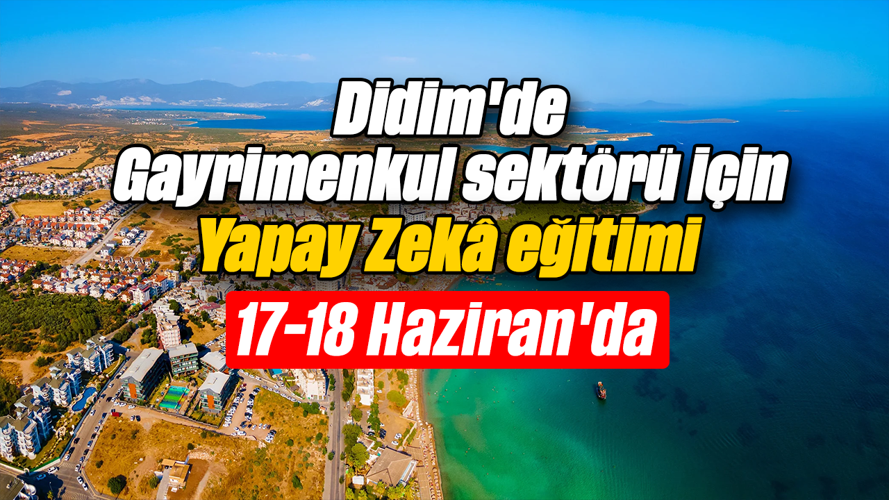 Didim'de Gayrimenkul sektörü için Yapay Zekâ eğitimi 17-18 H