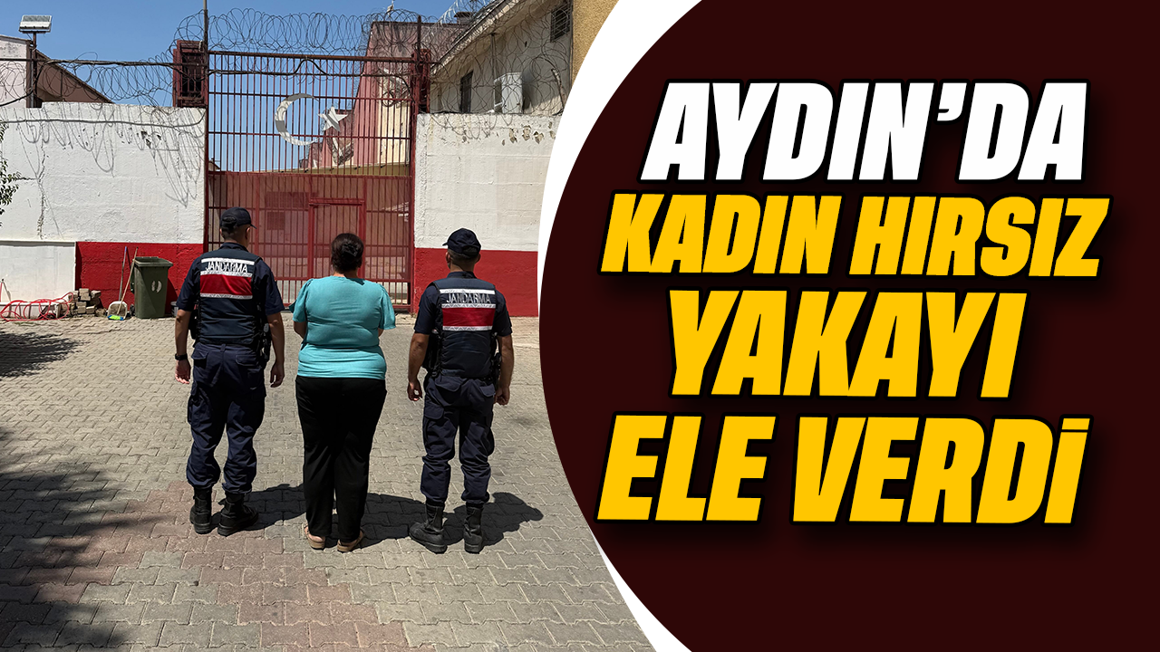 Aydın'da kadın hırsız yakayı ele verdi