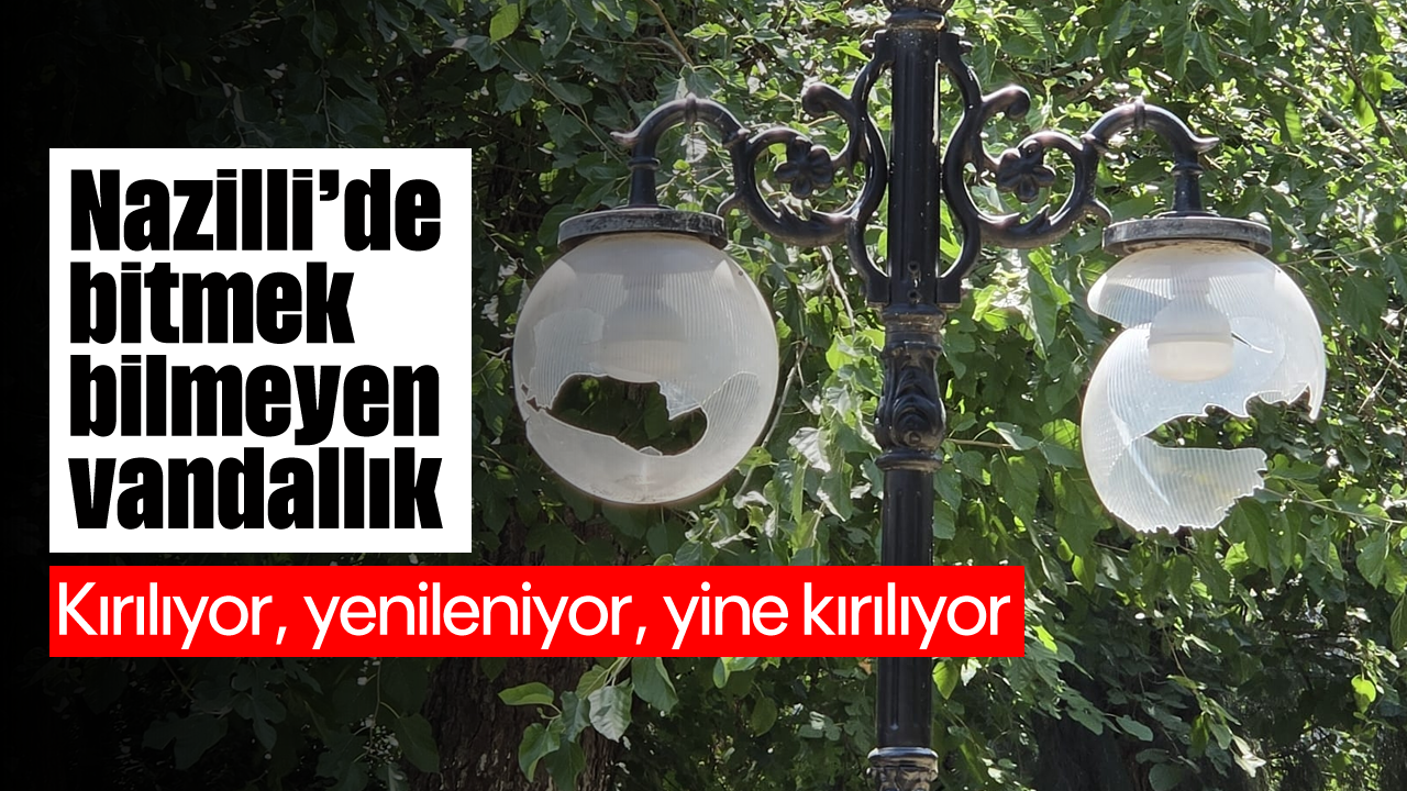 Nazilli'de bitmek bilmeyen vandallık