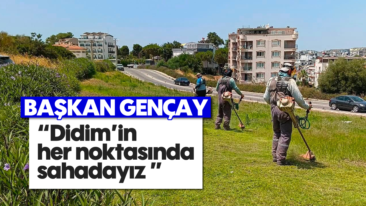 Başkan Gençay; 'Didim'in her noktasında sahadayız'