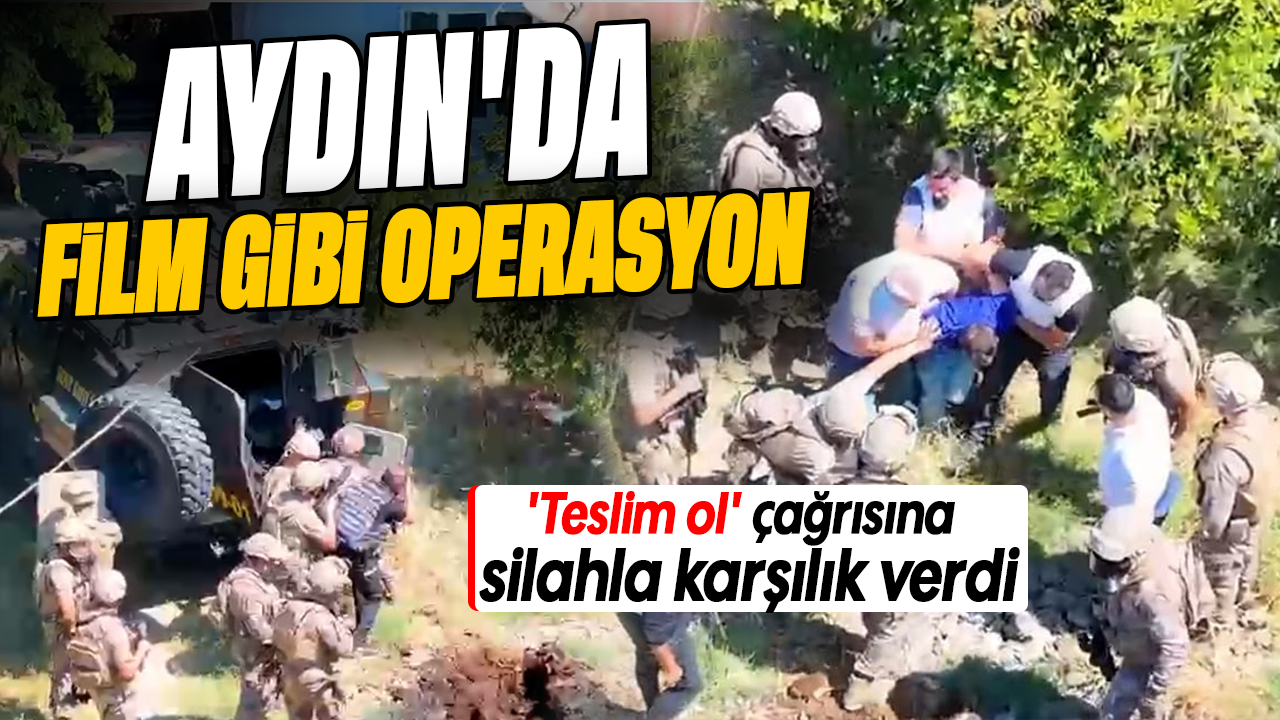 Aydın'da polisin nefes kesen operasyonu: 13 yıl hapis cezası firarisi silahla karşılık verince yakalandı