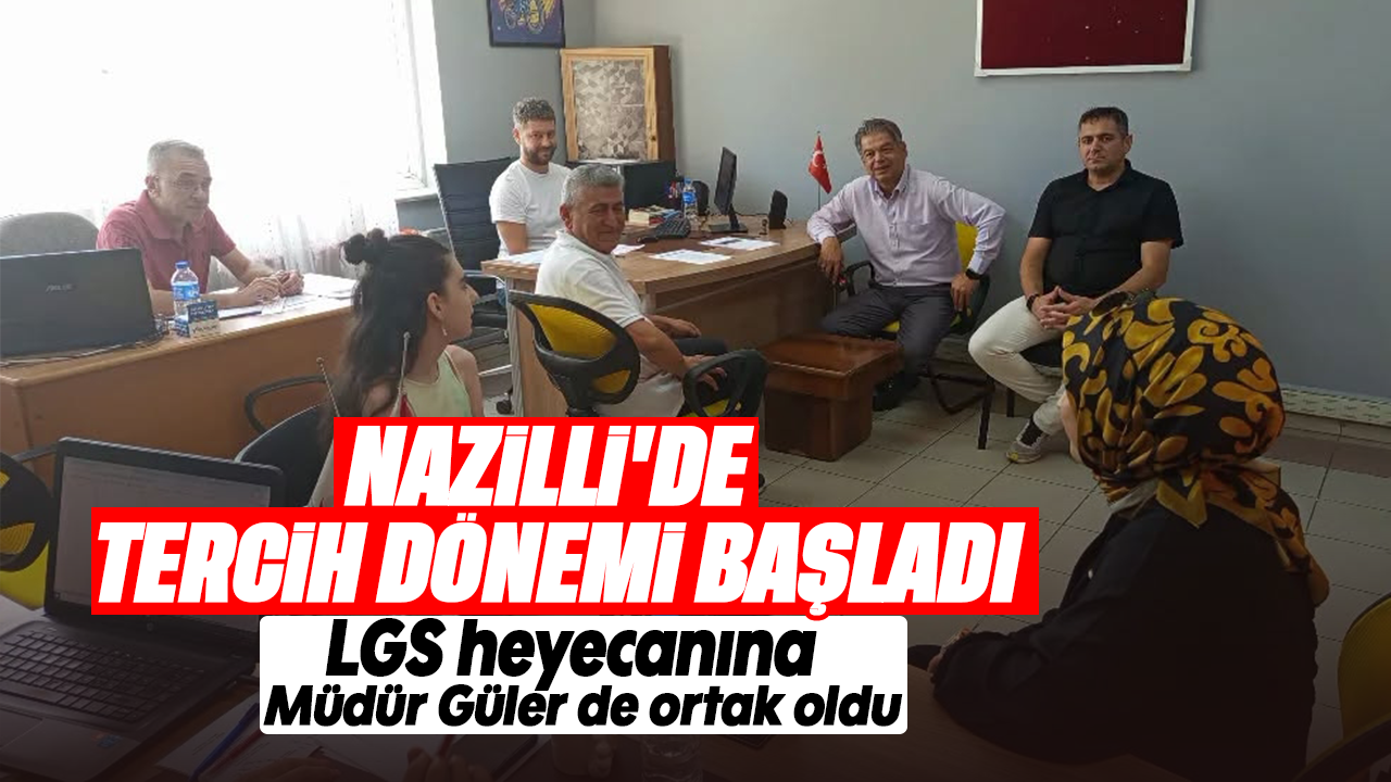Nazilli'de LGS tercih döneminde müdür öğrenci ve velilerle bir araya geldi
