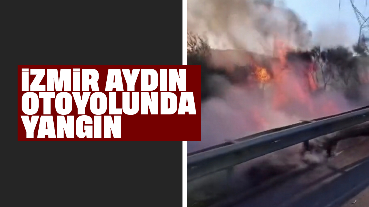 İzmir–Aydın otoyolunda yangın