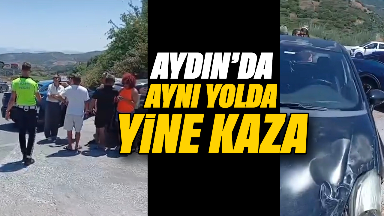 Aydın'da aynı yol da yine kaza