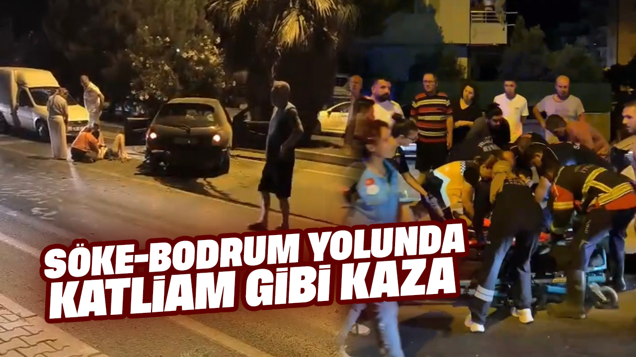 Söke-Bodrum yolunda katliam gibi kaza