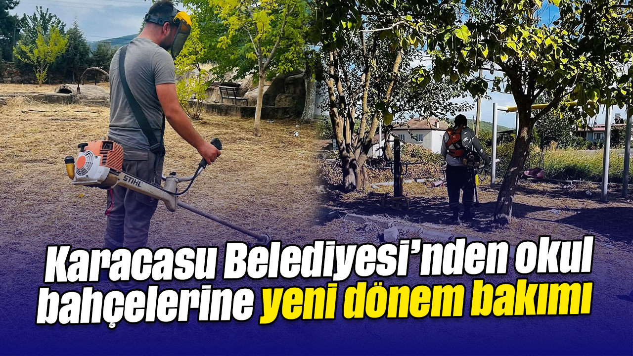 Karacasu Belediyesi’nden okul bahçelerine yeni dönem bakımı
