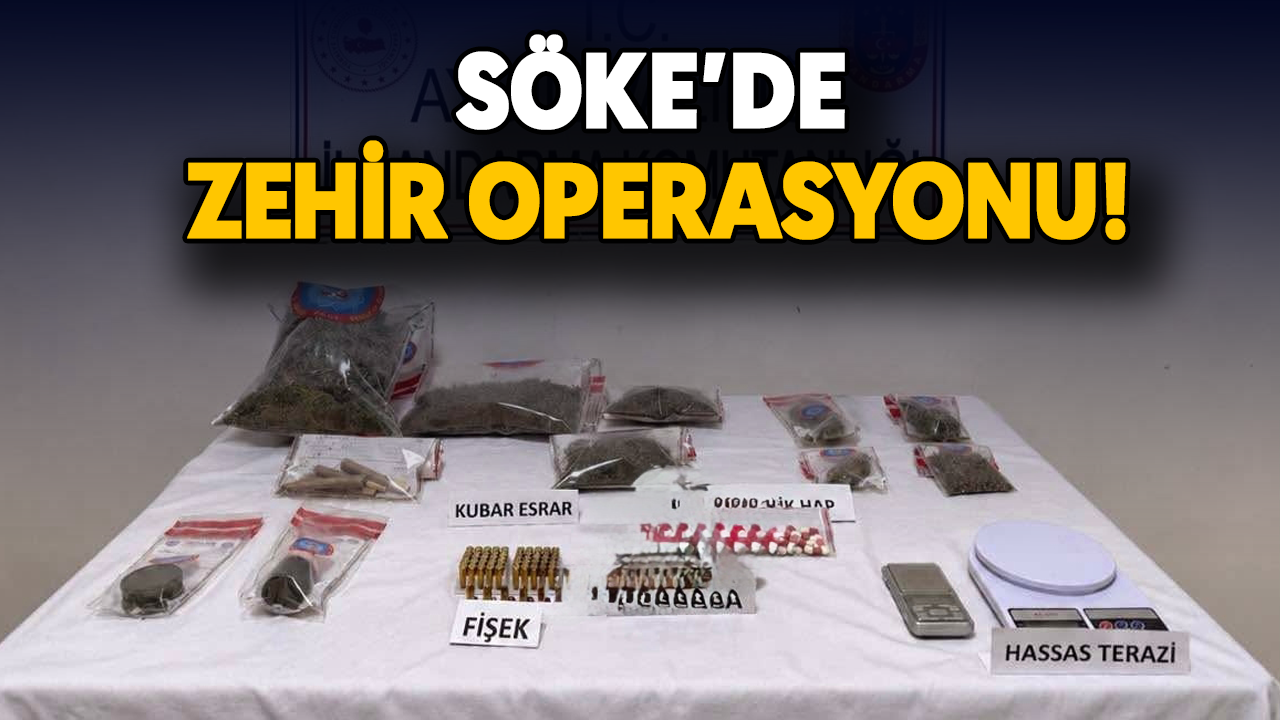 Söke’de zehir operasyonu