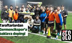 Taraftarlardan Germencikspor’a baklava dopingi