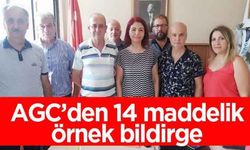 AGC’den 14 maddelik örnek bildirge