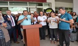 Sağlık çalışanına hüzünlü veda