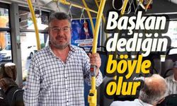 Makam aracı yerine toplu ulaşımı tercih ediyor
