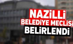 Nazilli Belediye Meclisi belirlendi