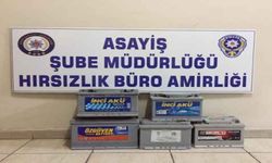 Akü hırsızı tutuklandı