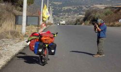 Bisikletinde taşıdığı eviyle 81 il ve 800 ilçeyi gezecek