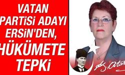 Vatan Partisi Adayı Ersin'den, hükümete tepki