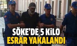 Söke’de 5 kilo esrar yakalandı
