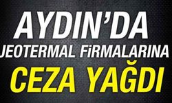 Aydın’da jeotermal firmalarına ceza yağdı