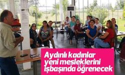 Aydınlı kadınlar yeni mesleklerini işbaşında öğrenecek