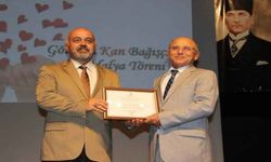 Kanlarıyla hayat verenler onurlandırıldı