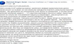 CHP’de şok istifa
