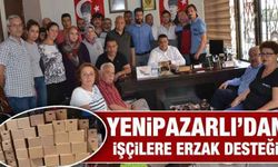 Yenipazarlı’dan işçilere erzak desteği