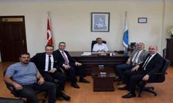 Banka müdürlerinden DTO'ya 'hayırlı olsun' ziyareti
