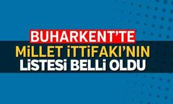 Buharkent'te Millet İttifakı'nın listesi belli oldu