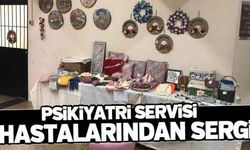 Psikiyatri Servisi hastalarından sergi