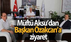 Müftü Aksu’dan Başkan Özakcan’a ziyaret