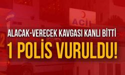 Alacak verecek kavgasında 1 polis vuruldu