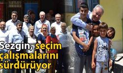Sezgin, seçim çalışmalarını sürdürüyor