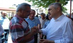 Savaş, Sultanhisar'da esnafla buluştu