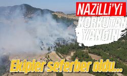 Nazilli'yi korkutan yangın