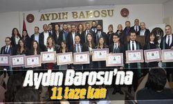 Aydın Barosu’na 11 taze kan