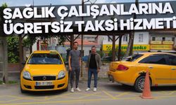 Sağlık çalışanlarına ücretsiz taksi hizmeti
