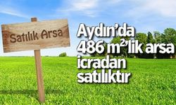 Aydın'da  486 m²'lik arsa icradan satılıktır
