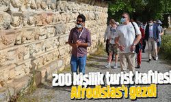 200 kişilik turist kafilesi Afrodisias'ı gezdi
