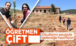 Öğretmen çift, okullarını sevgiyle geleceğe hazırlıyor