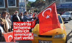 Koçarlı’da tırmanma rallisi için seremonik start verildi