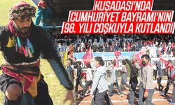 Kuşadası'nda Cumhuriyet Bayramı'nın 98. yılı coşkuyla kutlandı