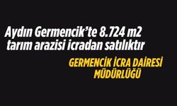 Aydın Germencik'te 8.724 m2 tarım arazisi icradan satılıktır