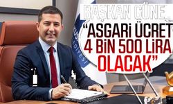 Başkan Günel: “Asgari ücret 4 bin 500 lira olacak”