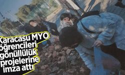 Karacasu MYO öğrencileri gönüllülük projelerine imza attı